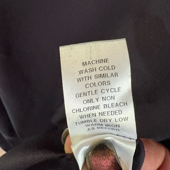 Maggy London-NWT 22W Long Sleeve Asymmetric Hem Dress Midnight Blue. New w/tags! - Picture 14 of 15